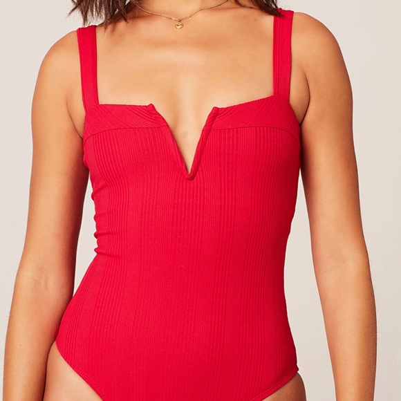 L Space Pointelle Rib Cha Cha Swimsuit 4